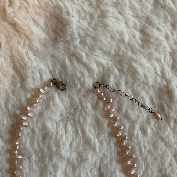 Vintage pink pearl and mixed stone choker necklace - Picture 4 of 4